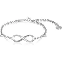 SERASAR Silberarmband Damenarmband aus Sterlingsilber "Infinity" (Klassisch, elegant, casual, 1-tlg), Infinity Sign Armband für Damen 925 Sterling Silber