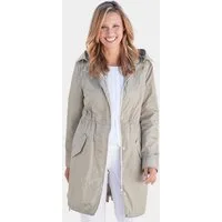 GOLDNER Outdoorjacke Kurzgröße: Modischer Regenparka mit Kapuze Individuelle Weitenregulierung durch Tunnelzüge und variablen Kragen