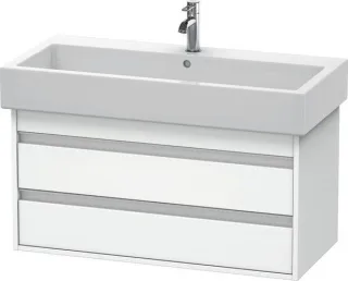 Duravit Ketho Waschtischunterbau wandhängend Weiß Matt 950x440x480 mm - KT663801818 KT663801818