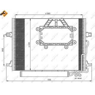 NRF Klimakondensator + Trockner Mercedes Cls E-Klasse 350211