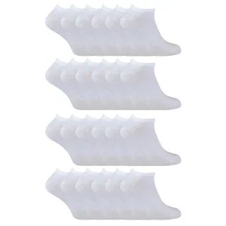 24er-Pack Mehrfachpackung Baumwoll-Sneakersocken für Herren und Damen