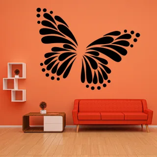 Wandtattoo Schmetterling Silhouette