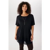 Aniston PLUS Spitzenshirt mit Trendige Spitze am Saum - NEUE KOLLEKTION