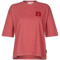 naketano T-Shirt Oversize Baumwolle Rundhals Kurzarm Streetwear Basic Sommershirt Damen (1-tlg) weich, bequem, casual, vegan, meliert, lockerer Schnitt, Alltag
