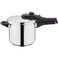GSW Schnellkochtopf 4l Dampfkochtopf zum Bio-/Schnellgaren System RAPID, Edelstahl 18/8 (1-tlg), Fassungsvermögen 4 l, 2 Garstufen, Innenskala, Induktion
