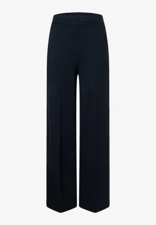 MORE & MORE - Jerseyhose mit Bügelfalte blau - Gr. - 34