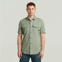 G-STAR Kurzarmhemd Marine Slim Shirt mit aufgesetzten Taschen