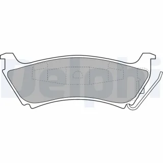 Delphi Bremsbel?ge hinten Mercedes M-Klasse W163 LP1501