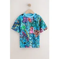 Next T-Shirt Relaxed Fit Kurzarm-T-Shirt mit Print (1-tlg)