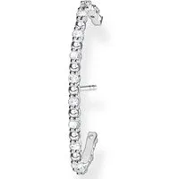 THOMAS SABO Single-Ohrstecker weiße Steine silber, mit Zirkonia (synth)