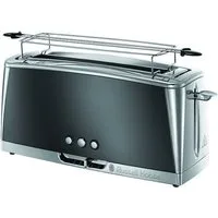 RUSSELL HOBBS Toaster Langschlitz Luna Moonlight Grey 23251-56 1420W 6 Stufen, für 2 Scheiben, 1420 W