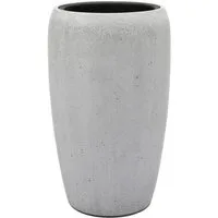 Flingora Bodenvase Cleo, mit Einsatz - Fiberglas - Indoor & Outdoor - Zementgrau - Höhe 51 cm