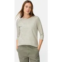 camel active Longsleeve mit Seitenschlitzen Dreiviertelarm (1-tlg)