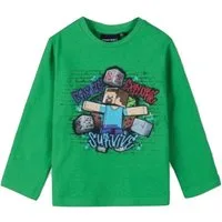 Minecraft Langarmshirt Minecraft Langarmshirt »Steve Survive Kinder Shirt«