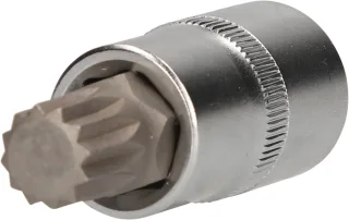Brilliant Tools 1/2" Vielzahn-Bit-Stecknuss, 55 mm lang - BT022936