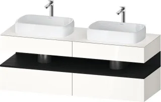 Duravit Qatego Konsolenwaschtischunterbau wandhängend Weiß Hochglanz 1600x550x600 mm - QA47790162200 QA4779016220000
