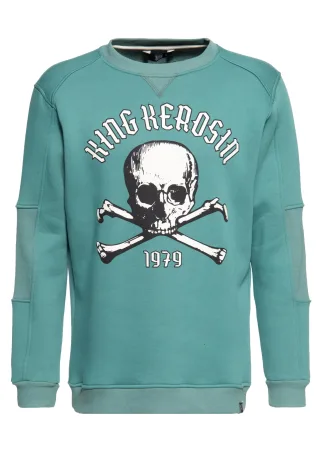 King Kerosin Herren Pullover King Kerosin 1979 blau