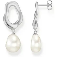 THOMAS SABO Paar Ohrstecker Natural Beauty Ohrringe mit Perlen Bold Elegance, mit Süßwasserzuchtperle