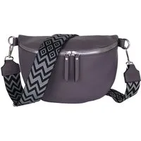 MIRROSI Bauchtasche Damen Taschen, Umhängetasche, Brusttasche, 26x18x9cm Veganes Leder (Schultertasche für jeden Anlass), Crossbody Bag, Bohemian gemusterten& verstellbaren Schulterriemen