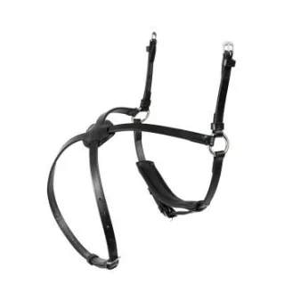 Hans Melzer Horse Equipment Hans Melzer Reithalfter mexikanisch schwarz/silber schwarz unterlegt WB (Warmblut)