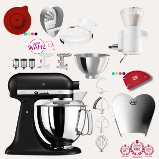 KitchenAid Artisan 4,8 Liter KSM175 Spar-Set mit Sieb mit digitaler...