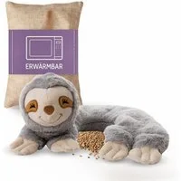 Habibi Plush Wärmekissen Habibi Plush Premium Nackenhörnchen 1744 Faultier grau