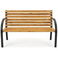 BruKa Gartenbank 2-Sitzer TOSKANA Holzbank Terrasse Garten Holz Sitzbank