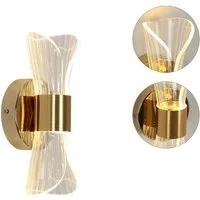 Riserva LED Wandstrahler Wandleuchte Innenwandleuchte, Acryl Dekoleuchte, 12W für Büro, Flur, Kein Flimmern, Augenschutz-Design, schützen Sie Ihre Augen