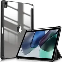 Fintie Tablet-Hülle für iPad Air 13 Zoll M4/M3/M2 (2026/2025/2024) mit Stifthalter, Stoßfeste Hybrid Case mit transparenter Hartschale auf der Rückseite