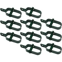 TRUTZHOLM Maschendrahtzaun 10 x Drahtspanner grün 100mm Zaunspanner Maschendrahtspanner, (Set)