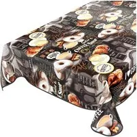 ANRO Tischdecke Wachstuchtischdecke Gartentischdecke Wachstischdecke (Einzelstück 1-tlg), Glatt 140x100cm wasserabweisend mit Saum
