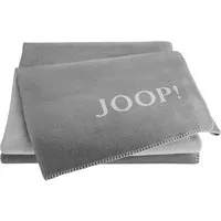 JOOP! Tagesdecke Joop Wohndecke DOUBLEFACE 150 x 200 cm Baumwolle Graphit Grau