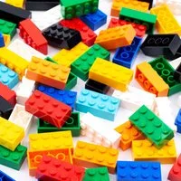 LEGO® bunt gemischte 2x4 Steine Spielbausteine