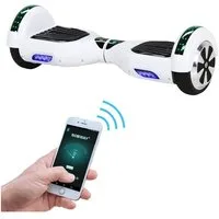 Robway Balance Scooter 6.5” Hoverboard W1 - 700 Watt mit LED Licht & Bluetooth Player, 700,00 W, 15,00 km/h, (Hoverbaord für Kinder, 1 tlg., Hoverboard, Balance Scooter, Skateboard, Elektro Scooter, Balanceboard), Self-Balance-Scooter, Bluetooth, Rob