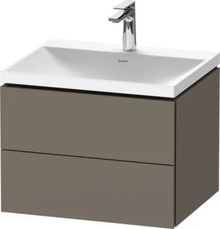 Duravit L-Cube c-shaped Set wandhängend Flanell Grau Seidenmatt 600x480x480 mm - LC6950O90900000 LC6950O90900000
