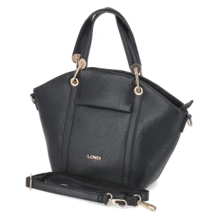 L.Credi Handtasche - Gr.  - Schwarz - Kunstleder