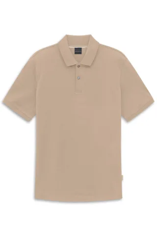 bugatti - Herren Polo 1/2 Arm beige - Gr. - XXL