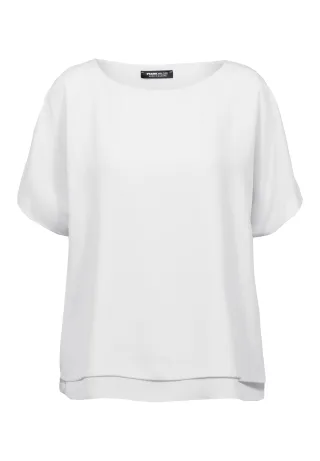 FRANK WALDER - Bluse COOL SUMMER mit Lagenoptik ecru - Gr. - 42