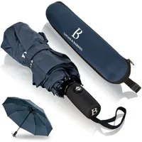 Logan & Barnes Taschenregenschirm Boston, Sturmfest bis 140 km/h