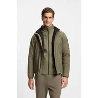 BOSS GREEN Outdoorjacke leicht wattiert, 4-Wege-Stretch-Qualität, Regular Fit