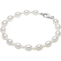 Valero Pearls Perlenarmband silber, aus Süßwasser-Zuchtperlen