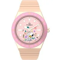 Timex Quarzuhr Q Timex x Peanuts - In Bloom, (1-tlg), Quarz-Analoguhr
