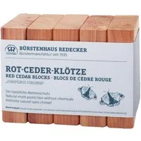 Bürstenhaus Redecker Garderobenhaken Bürstenhaus Mottenschutz Rot Ceder Holzstücke (5er-Set)