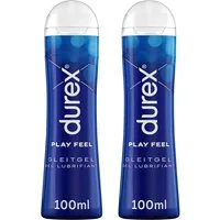 durex Gleitgel Play Feel (2 x 100ml), Doppelpack, 2-tlg., Sanft & ph-freundlich