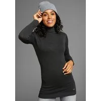 Laura Scott Rollkragenpullover Feinstrick in figurbetonter Longform