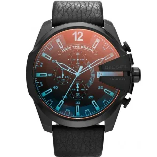 Diesel DZ4323 Mega Chief Chronograph Schwarzes Zifferblatt Herrenuhr