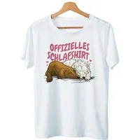 Art & Detail Shirt T-Shirt Offizielles Schlafshirt mit Hunde Motiv Nachthemd Sprüche T-Shirt Hund