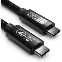 CABLETEX USB 4 Typ C 8K Monitorkabel 100 Watt 40 Gbit/s Audio- & Video-Kabel, USB-C, USB-C (100 cm), PowerDelivery-100W