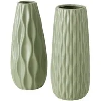 BOLTZE GRUPPE GmbH Tischvase Boltze, Luana grün 2er-SET