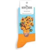 AlterSocks Freizeitsocken Lustige Socken Blumen Socken Damen & Herren Unisex Größe 36 – 45 (1 Paar)